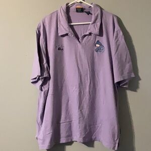 Disney Pooh Size 26/28W Purple Polo Shirt